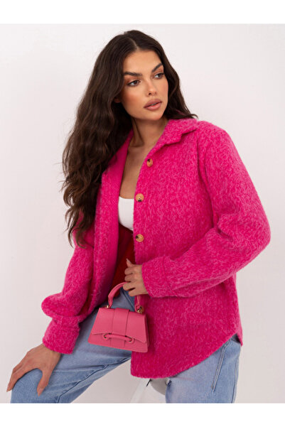 rue parıs Women's Jacket, RUE PARIS, Polyester, Long Sleeve, Fuchsia, model I...