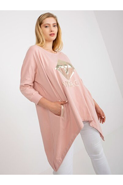 Relevance Bluza Dama Maneca 3/4, Imprimat, RELEVANCE, Roz Eleganta Office Mod...