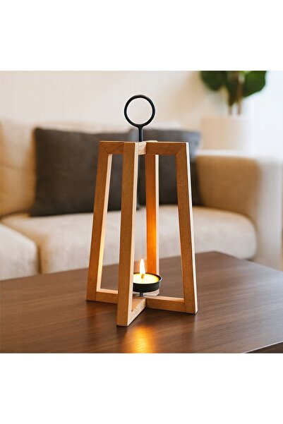 Vilde Suport din lemn pentru lumânări tip tealight, sfeșnic, 44 cm