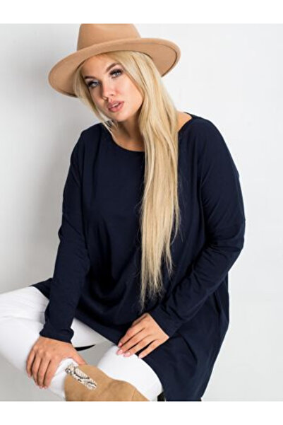Relevance Bluza Dama Maneca lunga, Decolteu barcuta, RELEVANCE, Bleumarin Mod...