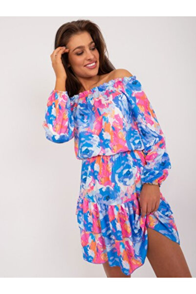 rue parıs Rochie Dama, RUE PARIS, Poliester, Rochie evazata, Albastru, model ...