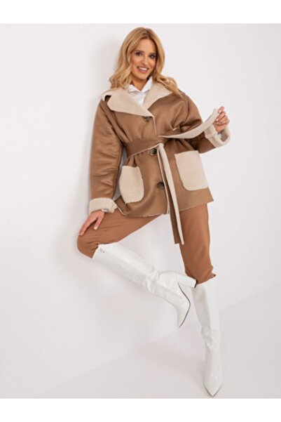 LAKERTA Women's Jacket, LAKERTA, Cotton, Long Sleeve, Camel, model LK-KR-5094...