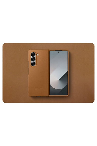 Samsung Husă din piele pentru Galaxy Z Fold6, husă de protecție din piele