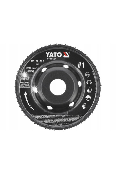 yato TARNIK FREZĂ CU DISC COMPLET CONVEX 120x12mm # 1