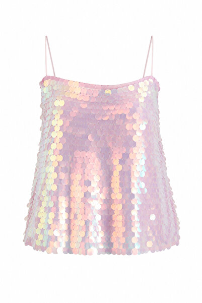 HAZELANNA Pullu Pembe Bluz