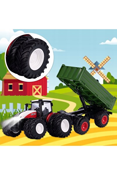 Stator TRACTOR CU REMORCĂ MAȘINĂ AGRICOLĂ CU CONTROL REMOTĂ CADOU PENTRU BĂIAT