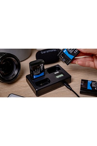 Newell ÎNCĂRCĂTOR TRIPLU USB 5V LP-E6 pentru Canon EOS 70D 80D 90D