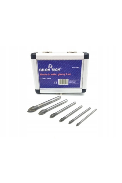 Falon Tech Pensule pentru ceramică, sticlă, glazură, 6 bucăți, 3,4,5,6,8,10