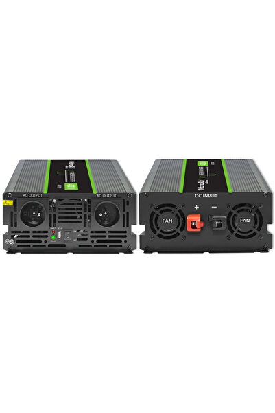 Qoltec Invertor auto cu undă sinusoidală pură 12V 2000W / 4000W USB