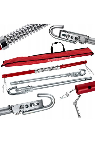 NO BRAND Cârlig de remorcare rigid cu amortizor cu arc, pliabil, 3 tone, 1,8m...