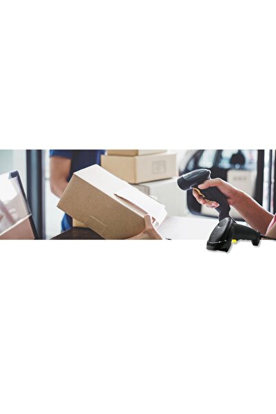 NO BRAND Qoltec Scanner laser de coduri de bare 1D USB Negru