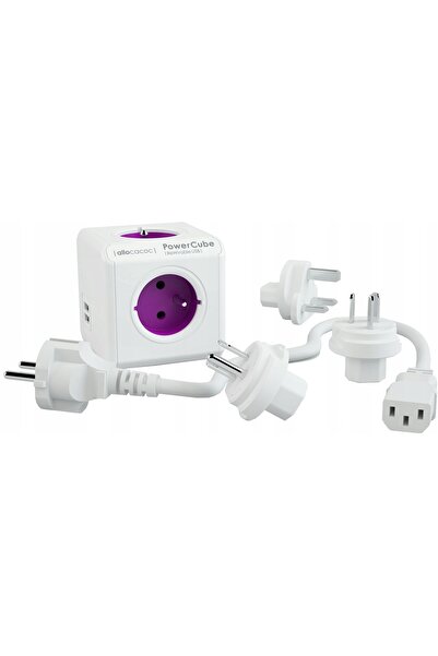 Allocacoc Priză multiplă PowerCube ReWirable USB + 3 prize