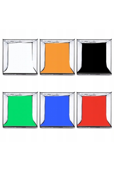 PULUZ Cort foto textil pentru fotografie cu LED 60x60cm XXL - Ideal