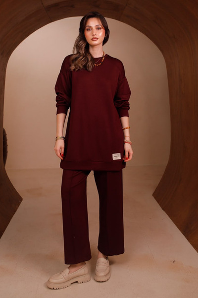 Mogi Butik Γυναικείο Oysh Modal Ύφασμα Oversize 80 εκ. Τουνίκ με Λεπτομέρεια ...