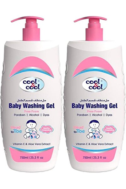 COOL & COOL Baby Washing Gel- 750ML(Pack of 2) - Head to Toe Baby Bath, Dye F...