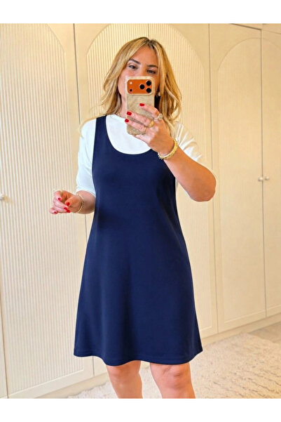 Beruflic Women's Short Sleeve and Thick Strap Double Modal Dress