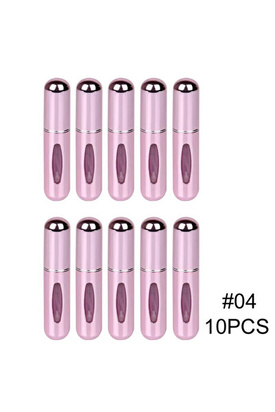 Choice8 Metal 5ml Bright Pink 10pcs 5ml Portable Refillable Spray Bottle Plas...