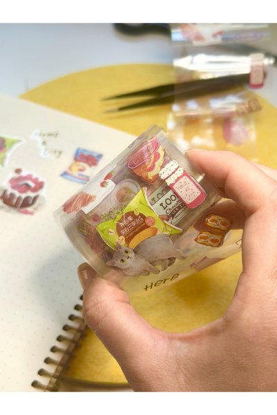 Padme studio Sticker Roll / Scrapbooking / Bullet Journal / 2m / Sticker / South Sweet North Ceremony Series / Kitchen-Food Themed
