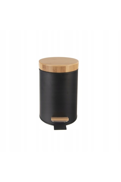 Orionis Coș de gunoi metalic cu pedală, negru, 3 L, ORION BLACK, de mare capa...