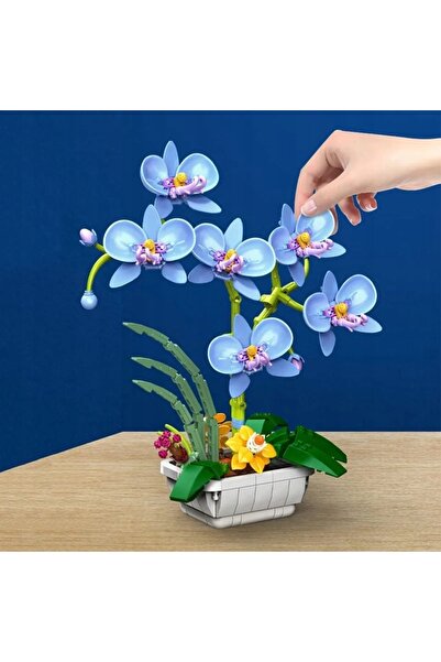 Nobo Kids Set de construcție Floare Orhidee Albastră în Ghiveci pentru Asambl...