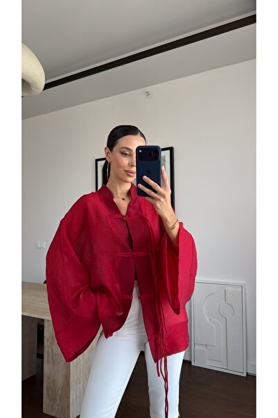 sinem kıvanç ÇİN DÜĞME DETAYLI GÖMLEK