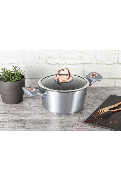 Berlinger Haus KIT COMPLET 4EL. SET VASE DE GĂTIT PENTRU INDUCȚIE ȘI GAZ CU C...