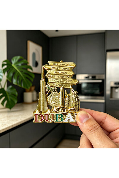 NUJET Dubai Landmark Metal Fridge Magnet Travel Souvenir Gift R490