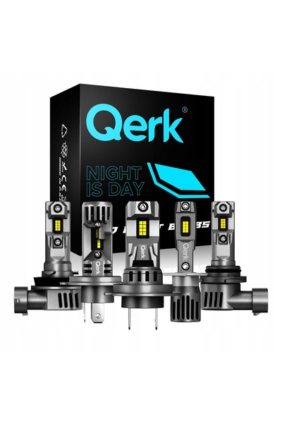 QERK Becuri LED HIR2 CANBUS 9012, cu lumină intensă, retrofit, potrivire 1:1