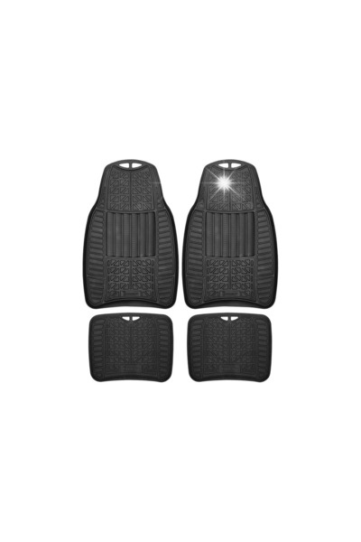 Michelin Travel Pubn MICHELIN Covorașe de cauciuc 4 bucăți Set Negru