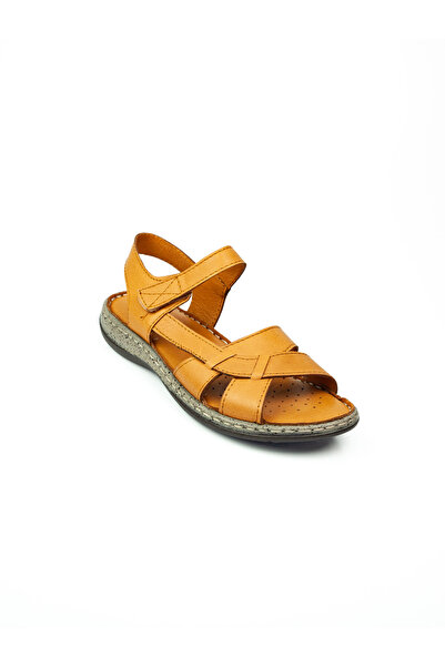 NOBLE 1408 Tan Leather Women's Sandals