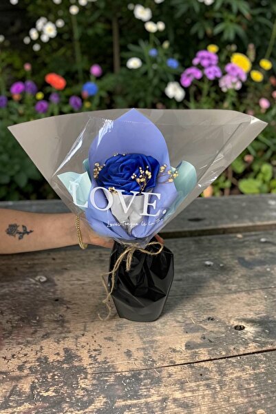 AXWELL Single Rose Made from Ribbon (Valentine's Day, Mother's Day, Gift, Bir...
