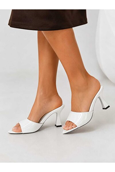 EMAX AYAKKABI HER ADIMDA MUTLULUK Emax Women's Patent Leather Thin Heeled Sli...