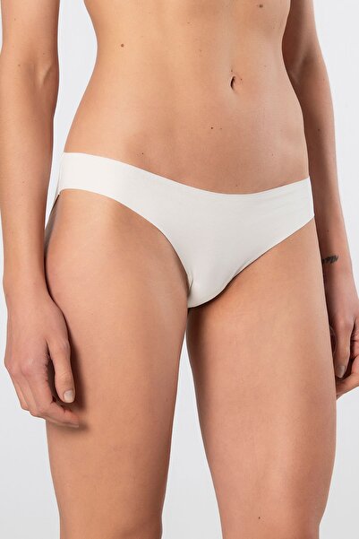 TÜREN Women's Laser Cut Cotton Bikini Panties 907/Ecru