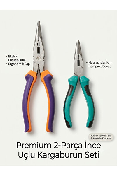 Genel Markalar KKARGABURUN 2Lİ UZUN BURUN 200mm-160mm