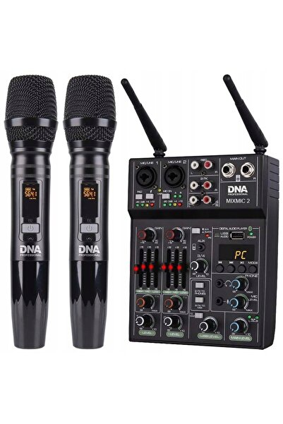 NO BRAND Mixer audio DNA MIXMIC 2 USB BT + 2 microfoane