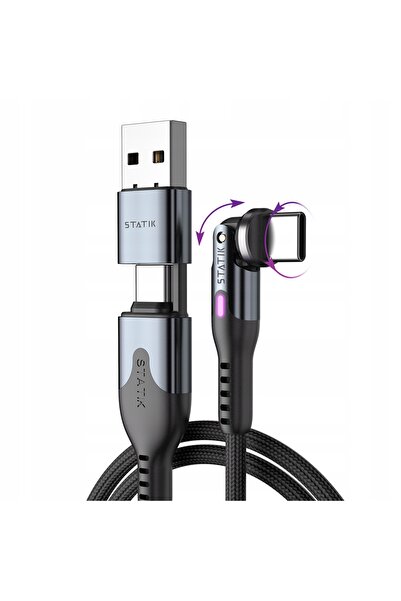 NO BRAND Cablu USB-C - USB-C STATIK PowerPivot Pro 3m Negru