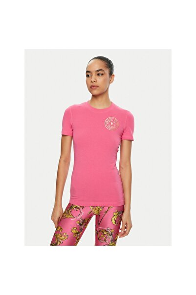 VERSACE JEANS COUTURE Γυναικείο T-shirt 78HAHT00 CJ03T Ροζ