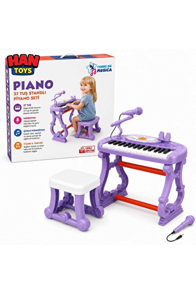 Han toys 37 TUŞ AYAKLI PİANO LİLA
