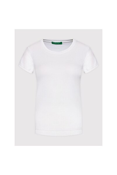 United Colors of Benetton Γυναικείο T-shirt 1091D1M10 Λευκό