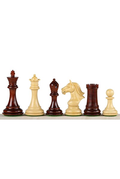 Sunrise Chess & Games Chess pieces DERBY KNIGHT REDWOOD 4''