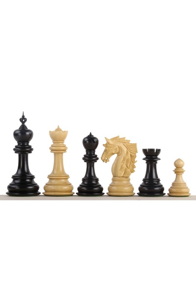 Sunrise Chess & Games Dubliner Montgoy Ebony 5-inch Chess Pieces