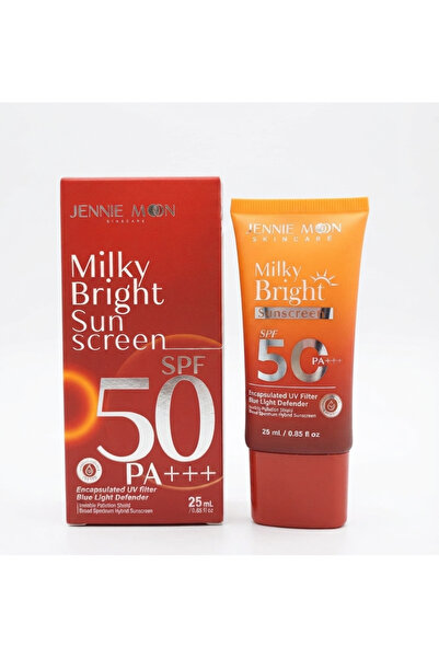 Jennie Moon Milky Bright Sunscreen, 25ml SPF 50 PA+++ Lightweight Face Sunscr...