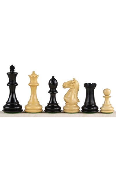 Sunrise Chess & Games Oxford 4" Ebonized Chess Pieces