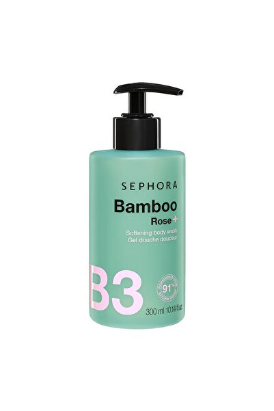 SEPHORA Duş Jeli - Temizleyici ve Nemlendirici B3 / Bambu + Gül 300 ml blm