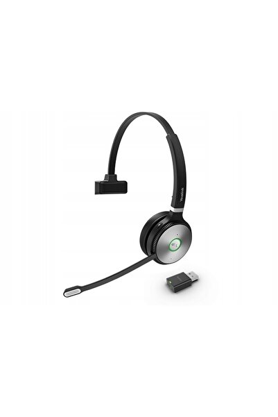Yealink Căști Over-Ear WH62 Mono Portabile Wireless pentru Echipă Negre