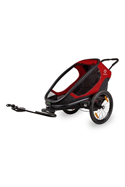NO BRAND Trailer de biciclete HAMAX Outback One roșu-negru