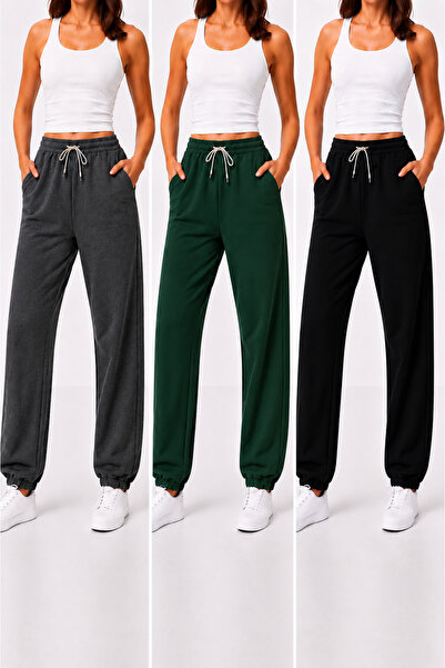 ZİYMO 3-Piece Women's Rubberized Trackpants