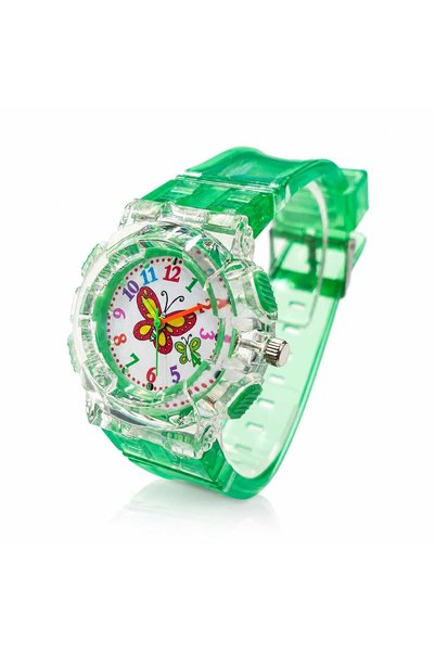 Generic Brand Ceas pentru copii HAPPY TIME CC48, verde, electronic