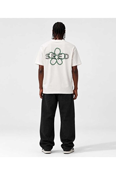 The Seed Oversize Sırt Baskı Üzeri Nakış Unisex T-shirt