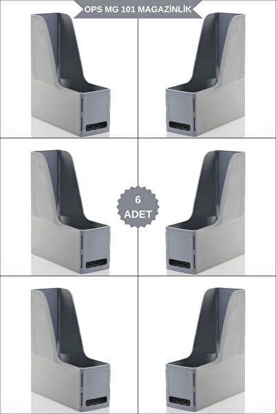 Ops Mg 101 Magazine Holder Set of 6 A4 Disassembled Plastic Vertical Folder A...